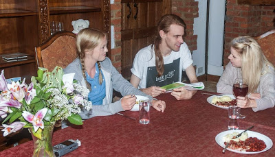 Lucy Clarvis On Set With Writer and Director James Crow