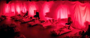 night time at the dance school