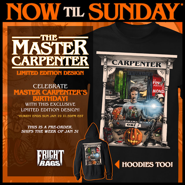 John Carpenter Fright rags Merchandise image