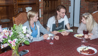 James Crow On Set with the Cast 