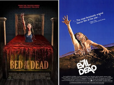 bed of the dead and evil dead posters