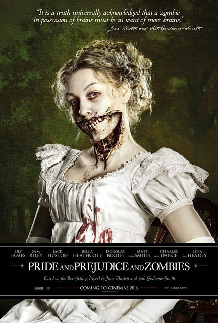 pride prejudice and zombies poster